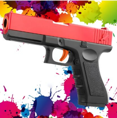 Игрушечный пистолет Глок 18 (Glock 18) детский с глушителем и выбросом ...