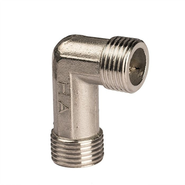Уголок сантехнический Comfort Factor 1/2" ШШ нержавеющая сталь, 2044545 ...