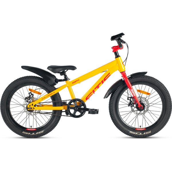 Характеристики Велосипед SITIS FLASH 20" single speed (2024) Yellow-Red ...