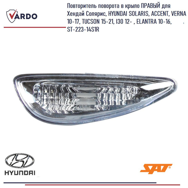 Поворот в крыло Kia Soul 08-14 (Справа)