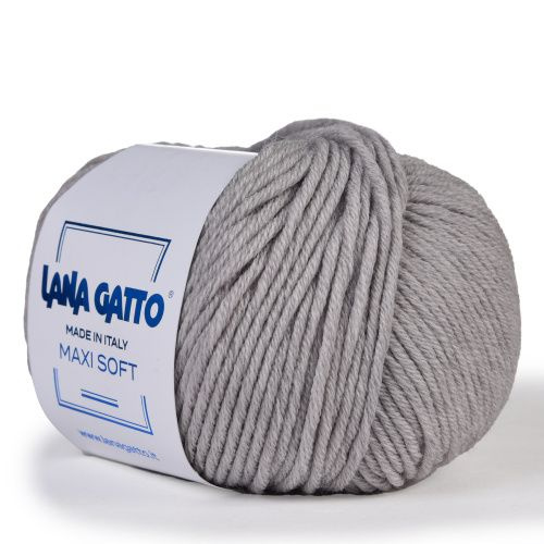 Пряжа Lana Gatto - Maxi Soft (20439-с.серый), 90м/50г, 2 шт. (Лана ...