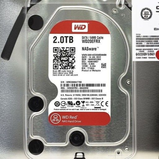 Жесткий диск 3.5" Western Digital Red 2 Тб WD20EFRX SATA 6Gb/s (SATA ...