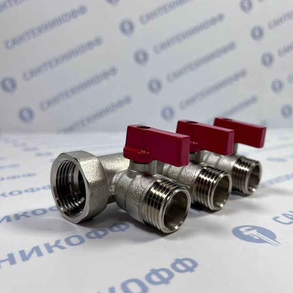 Коллектор 3/4"х3 выхода 1/2"Н под евроконус 02425 - купить в интернет ...