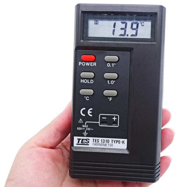 Промышленный высокоточный термометр TES-1310, ручной ...
