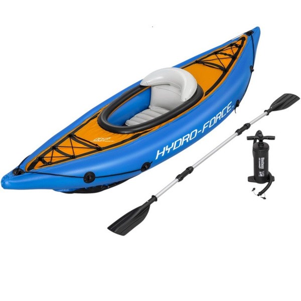 Байдарка надувная одноместная BESTWAY Cove Champion 275х81см, Каяк ...