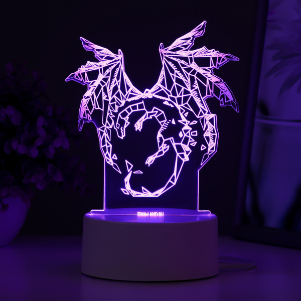 Купить Светильник "Дракон" LED RGB от сети 14,2х9,5х16 см RISALUX по ...