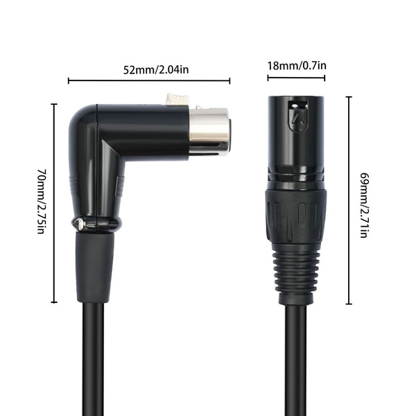 Прямой XLR-разъем на угловой XLR-разъем, аудиокабель - 5м - купить с ...