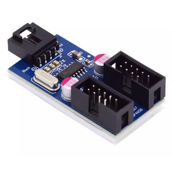 Разветвитель сплиттер USB 2.0 9 pin для материнской платы 1 USB на 2 ...