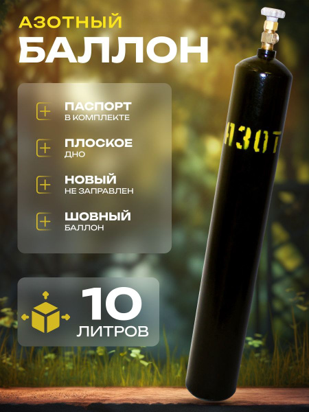 Баллон азотный 10л Ярпожинвест шовный - купить с доставкой по выгодным ...