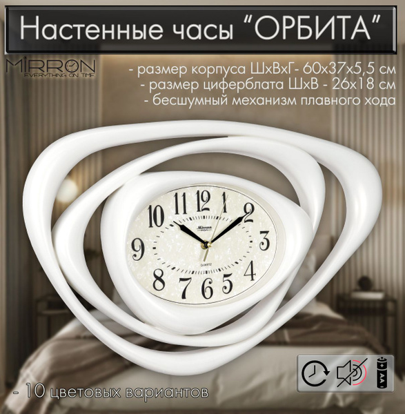 Большие настенные часы MIRRON S99A БПП "Орбита" купить c доставкой на ...