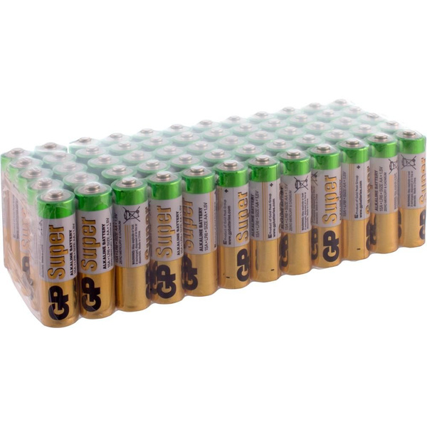 Батарея GP Super, AA (LR06/15А), 1.5V, 60 шт. (15A-2CRVS60) - купить с ...
