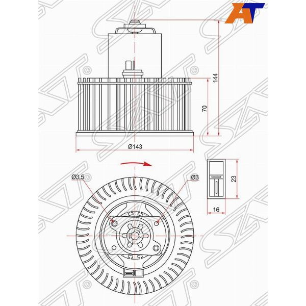 Мотор печки для Ниссан Примера P12 2001-2008, Nissan Primera P12 мотор ...