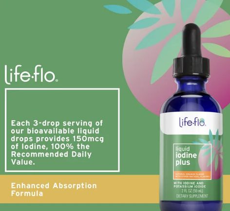 Жидкий йод плюс Лайф Фло, Iodine plus Life-Flo, 59 мл - купить с ...