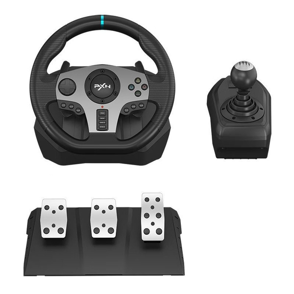 Игровой руль PXN V9 + N5,Переменный угол поворота 270/900,для ПК, PS3 ...