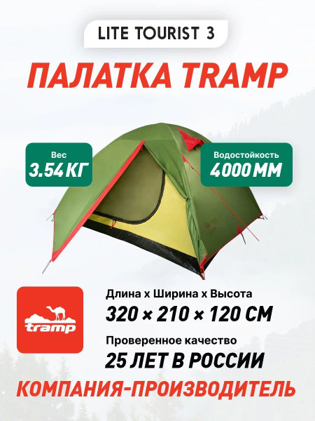 Палатка Tramp Tourist 2 - купить по выгодной цене в интернет-магазине ...