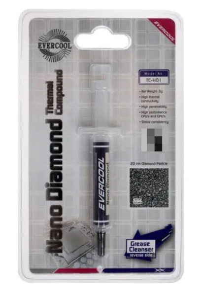 Термопаста Evercool Nano Diamond TC-H01 шприц, 3 г, 8 Вт/мК купить по ...