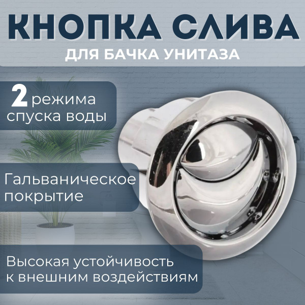 КНОПКА слива для бачка унитаза двухрежимная И-СБ2-АА-КМ Инкоэр - купить ...