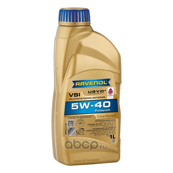 Масло моторное RAVENOL 5W-40 Синтетическое - купить в интернет-магазине ...