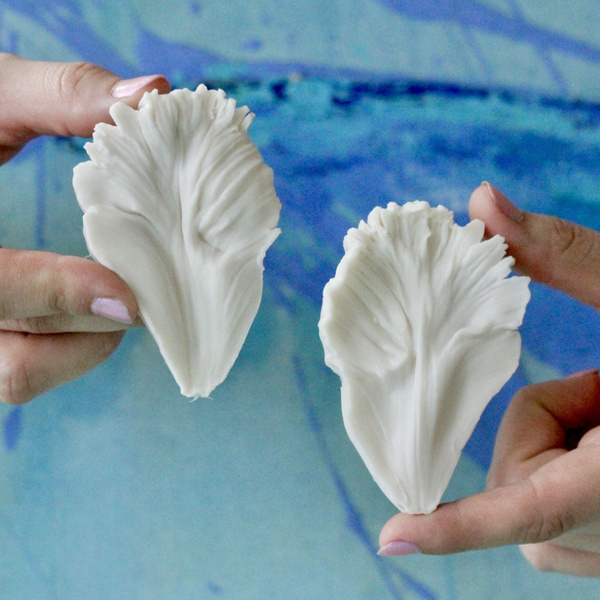 Молд силиконовый для лепки резного Тюльпана / вайнер для лепестков ...