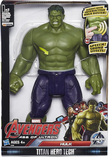 Фигурка Халк Интерактивная игрушка Супергерой Hulk Titan Hero Tech 30 ...