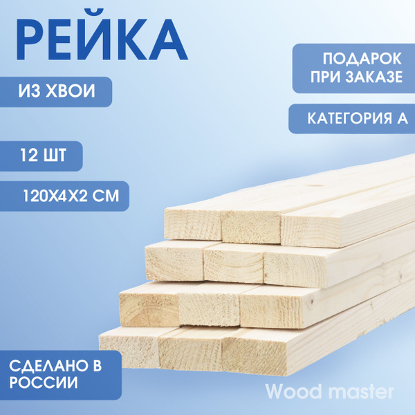 Рейка деревянная категория A из хвои - купить с доставкой по выгодным ...