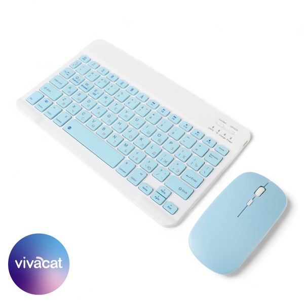 Клавиатура + мышь, Bluetooth, компактная для смартфона, планшета ...