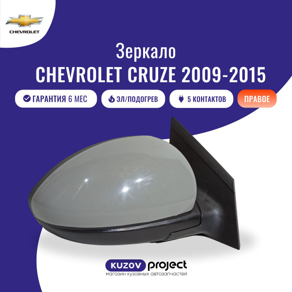 Зеркало боковое заднего вида, правое 5 контактов электрорегулировка и ...