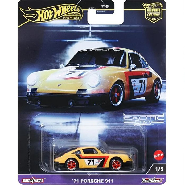 Hot Wheels Car Culture 71 Porsche 911, Модель автомобиля в масштабе 1: ...