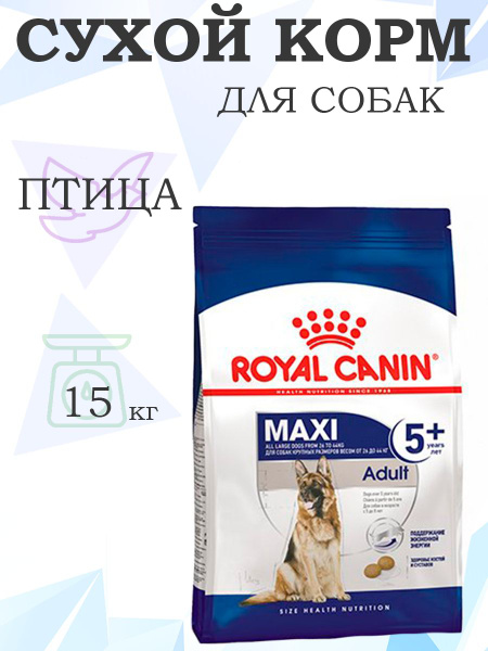 Royal Canin Maxi Adult 5+ / Сухой корм Роял Канин Макси Эдалт 5+ для ...