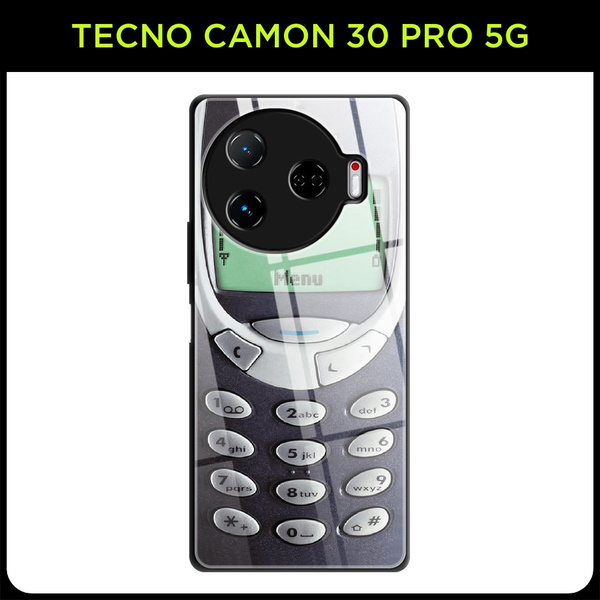 Стеклянный чехол на Tecno Camon 30 Pro 5G / Текно Камон 30 Про 5G с ...