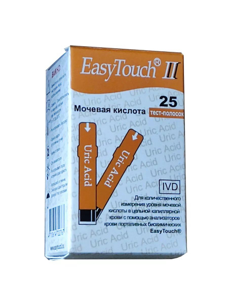 Характеристики Тест-полоски EasyTouch (Изи Тач) на мочевую кислоту №25 ...