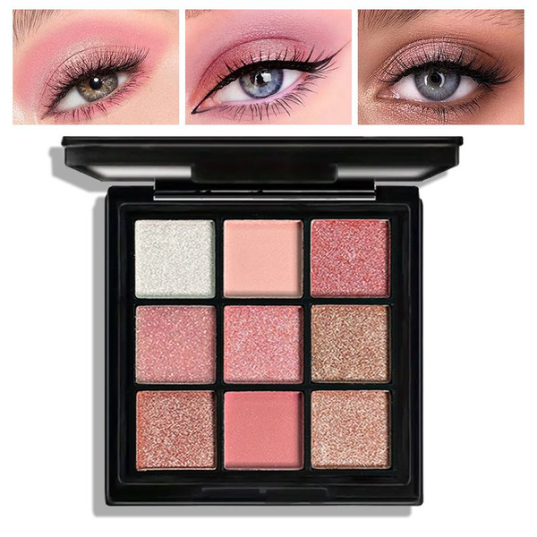 Тени для век палетка, матовые блестящие, нюдовые, сияющие / Eyeshadow ...