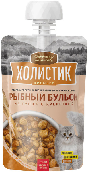 Лакомство Деревенские лакомства Холистик Премьер рыбный бульон для ...
