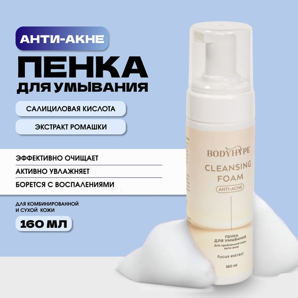 Пенка для умывания лица умывалка анти акне очищающая для лица ...