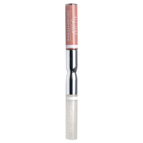 Seventeen Помада-блеск для губ матовая All day lip color, тон 31 медно ...