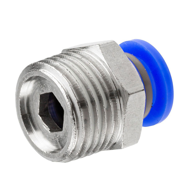 Фитинг для пластиковых трубок 8мм с наружной резьбой 3/8", F-SPC08-03 ...