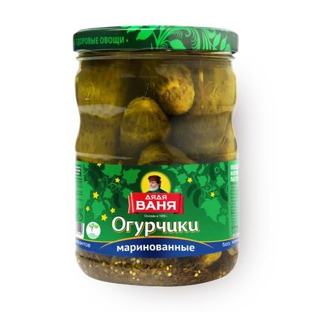 Дядя Ваня Огурцы маринованные, 950 мл - купить с доставкой по выгодным ...