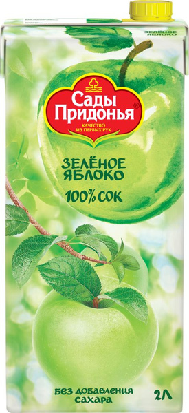 Сок САДЫ ПРИДОНЬЯ Яблочный из зеленых яблок осветленный восстановленный ...
