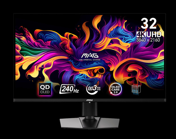 Монитор MSI 32" QD-OLED MPG321UPX (2024) , 3840x2160, 240 Гц, HDR400 ...