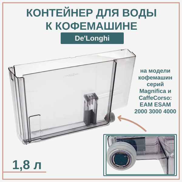 Емкость для воды к кофемашине De'Longhi/ AS13200251 купить на OZON по ...