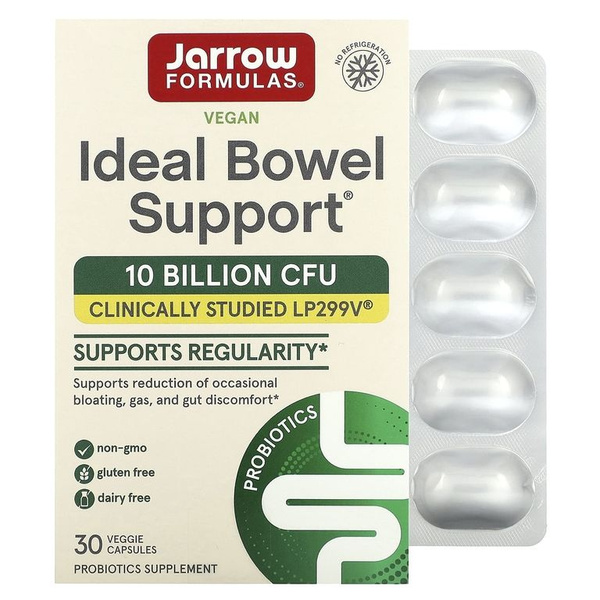 Jarrow Formulas Ideal Bowel Support lp299 v, Пробиотики, 30 капсул ...