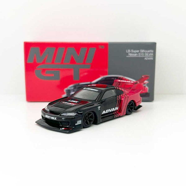 Машинка minigt #649 1:64 Nissan LB S15 SILVIA ADVAN Collection die cast ...