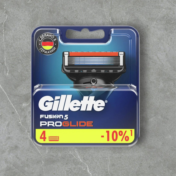 Cменные кассеты Fusion ProGlide для мужской бритвы, 4 шт, с 5 лезвиями ...