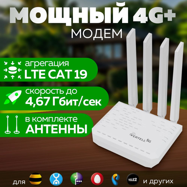 Беспроводной модем VERTELL Модем VT-STATION-5G - купить по низкой цене ...