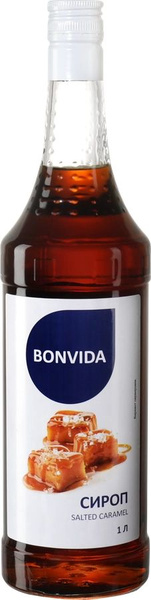 Сироп BONVIDA со вкусом Соленая карамель, 1л - купить с доставкой по ...