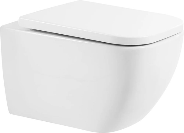 Унитаз подвесной BelBagno Alpina BB10100CHR фаянсовый, квадратный ...