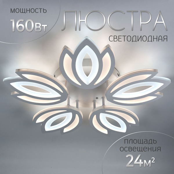Люстра потолочная светодиодная на кухню, светильник с пультом Wedo ...