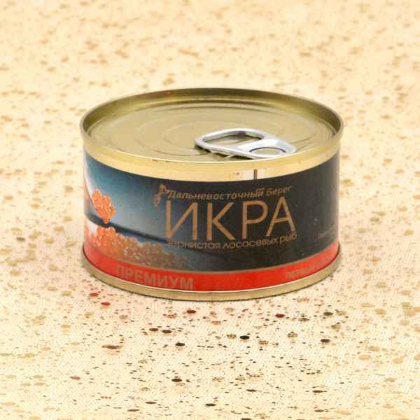 Икра лососевая красная Кижуч 140г /Дальневосточный берег/ в жестяной ...