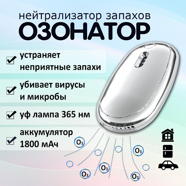 Озонатор Очиститель воздуха для кошачьего туалета, серебристый - купить ...