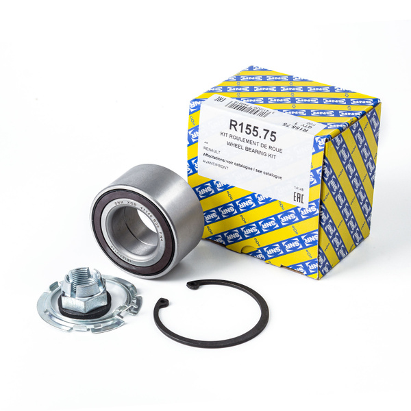 Подшипник ступицы SNR R15575 передний с АБС Largus XRAY Micra Note ...